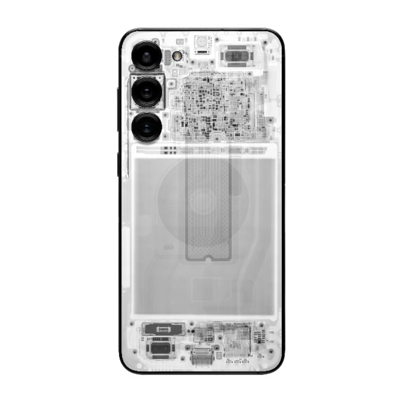 dbrand S23+ Phone skin X-ray (Light) 
三星 S23+ 手機背貼 X光 (白)