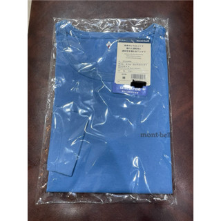 🌟Mont-bell🌟排汗衣 排汗衫 wickron 長袖 T shirt 登山衣 女 UV montbell 藍