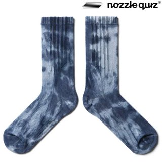 NOZZLE QUIZ 後研 CI-SRSX01BB SPOT DYE 小腿襪 / 中筒襪 (斑藏色) 化學原宿