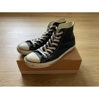 Converse All-Star Hi “US9.5” 黑白高筒復古帆布鞋