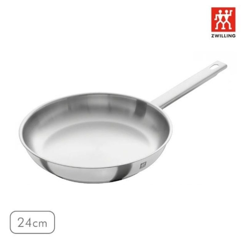 ZWILLING 德國雙人 Joy不鏽鋼平底鍋/平煎鍋-24cm(無蓋)