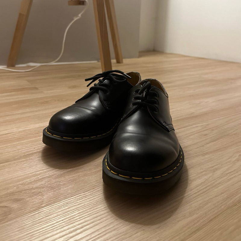 Dr.Martens 馬丁 二手 極新 1461 3孔 經典黑色馬汀鞋Black SMOOTH