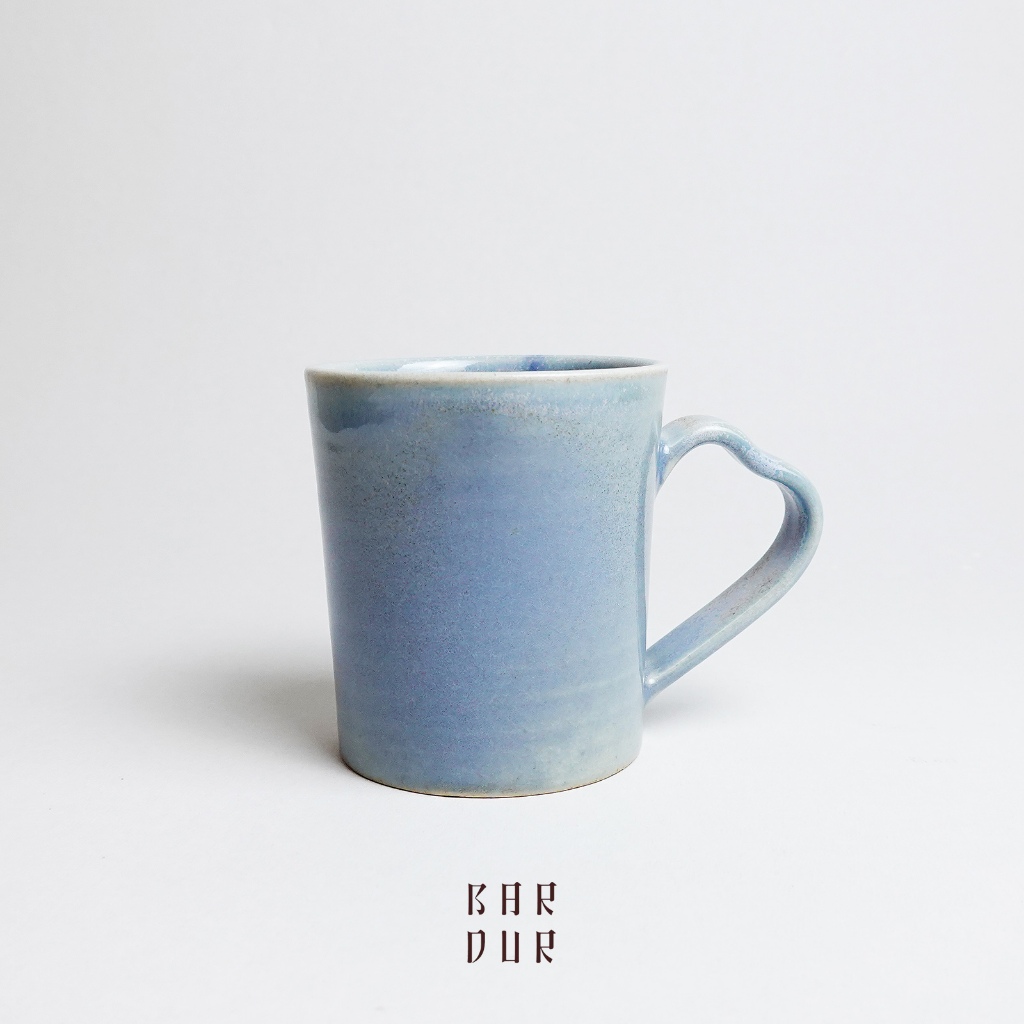 明芽窯 l 柴燒霜藍馬克杯咖啡杯 茶杯 水杯 雙藍 藍