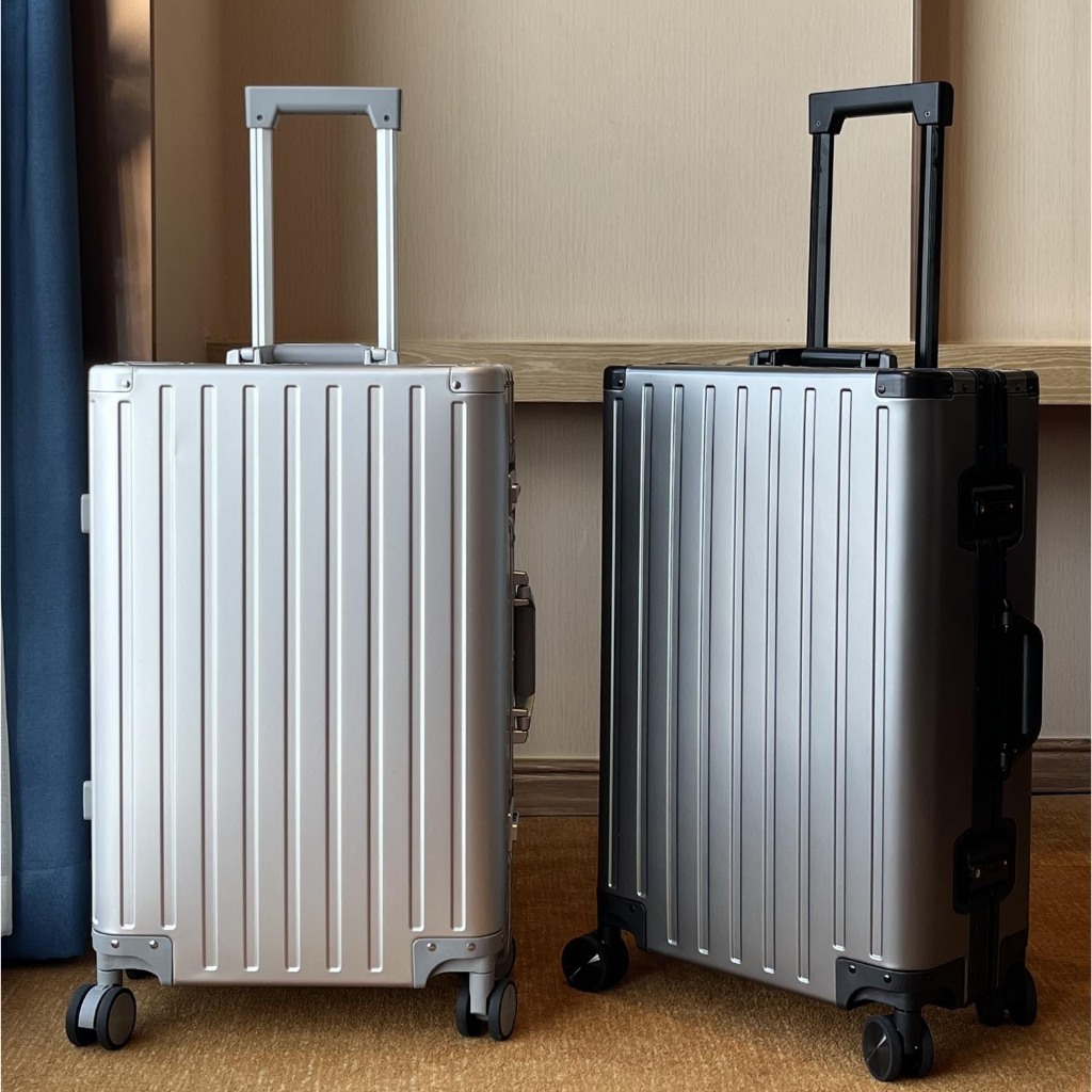 全鋁製行李箱 20吋登機箱 24吋/26吋/28吋旅行箱 拉桿箱 海關鎖 萬向輪 高檔鎂鋁合金行李箱 出國專用行李箱