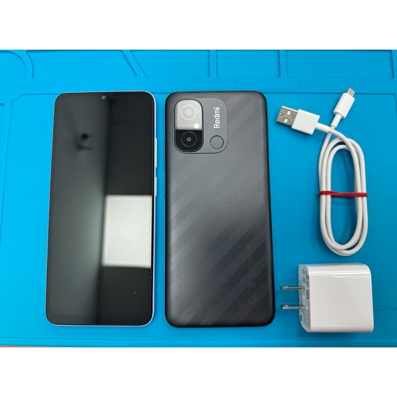 小米 紅米12C (黑色) 二手 4G/64G 1700元+免運 附贈~螢幕保護貼、手機保護殼。