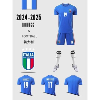 2024歐洲盃球衣 義大利球衣 CHIESA PIRLO 衛冕冠軍 兒童足球衣 世足賽球衣 客製化球衣