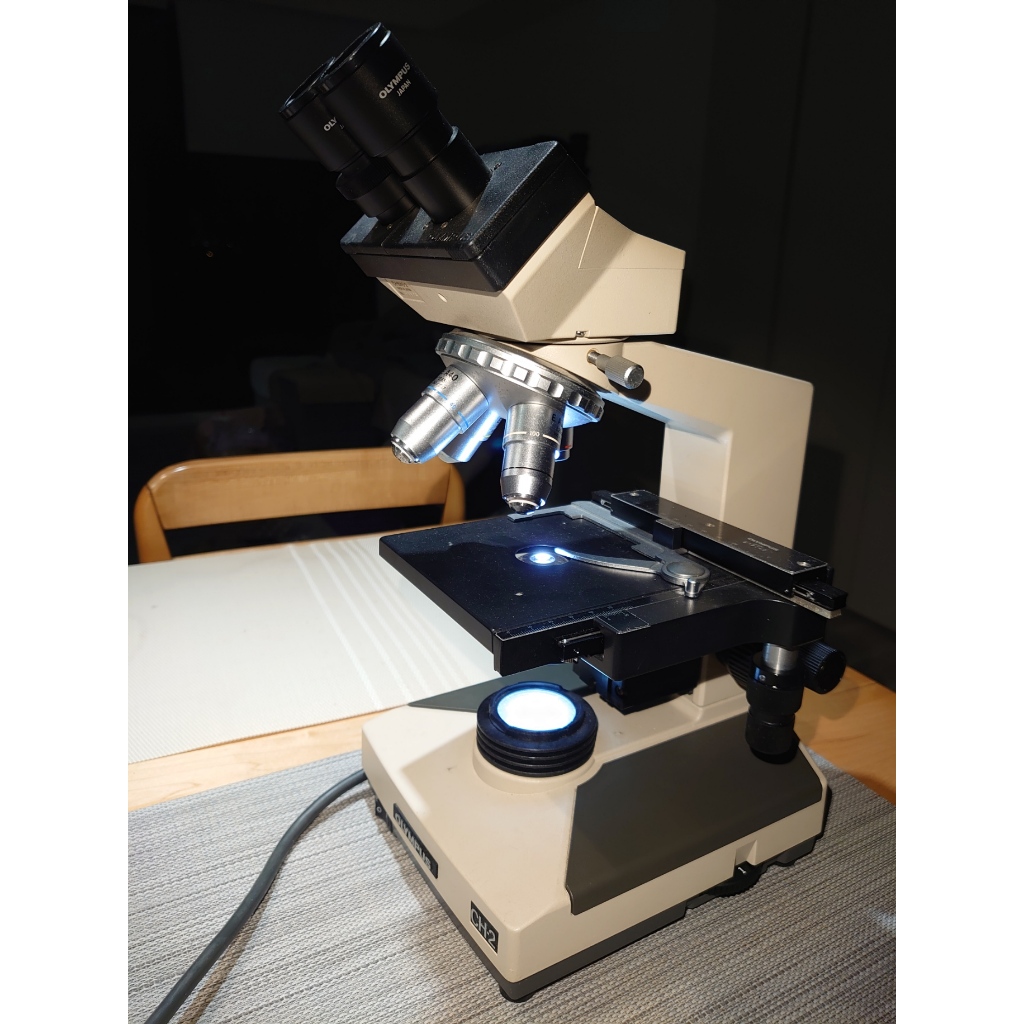 Olympus 奧林巴斯 CHT(CH2) 經典款 雙眼生物顯微鏡 + 攝影不閃爍 LED 光源  含攜行提箱