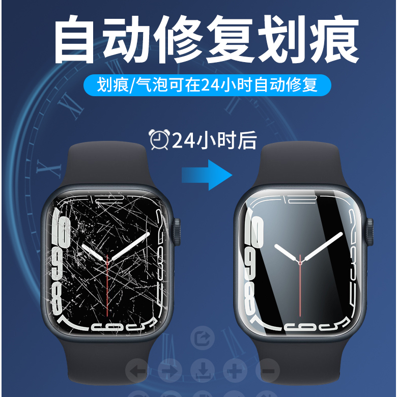 適用於 Apple i Watch s9 Ultra 2 蘋果 手錶 水凝 膜 螢幕 保護 貼 44 45 41 49