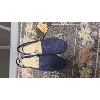 TOMS 經典帆布鞋 懶人鞋 深藍色 W7.5 24.5號 全新