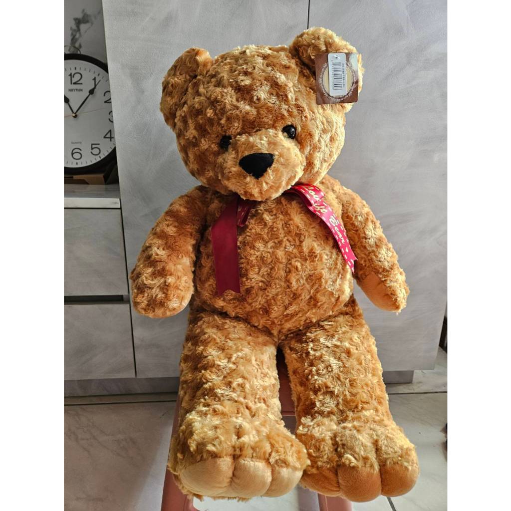 玫瑰絨手掌熊 18吋深棕 娃娃 玩偶 小熊 泰迪熊 熊熊