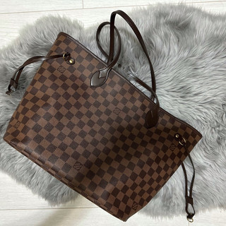 Lv托特包 Louis Vuitton Neverfull MM 托特包 棋盤 路易威登