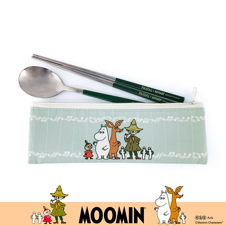 Paidal x Moomin姆明谷 不鏽鋼餐具組(獨家贈品，不另販售)