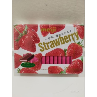 現貨🌸 日本 Meiji 明治草莓夾餡可可 26枚 盒裝 巧克力 草莓巧克力