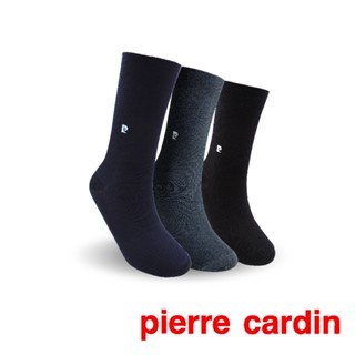 【Pierre Cardin 皮爾卡登】純色典雅絲光休閒襪 男襪 紳士襪 長襪 西裝 休閒 上班族 皮鞋 穿搭