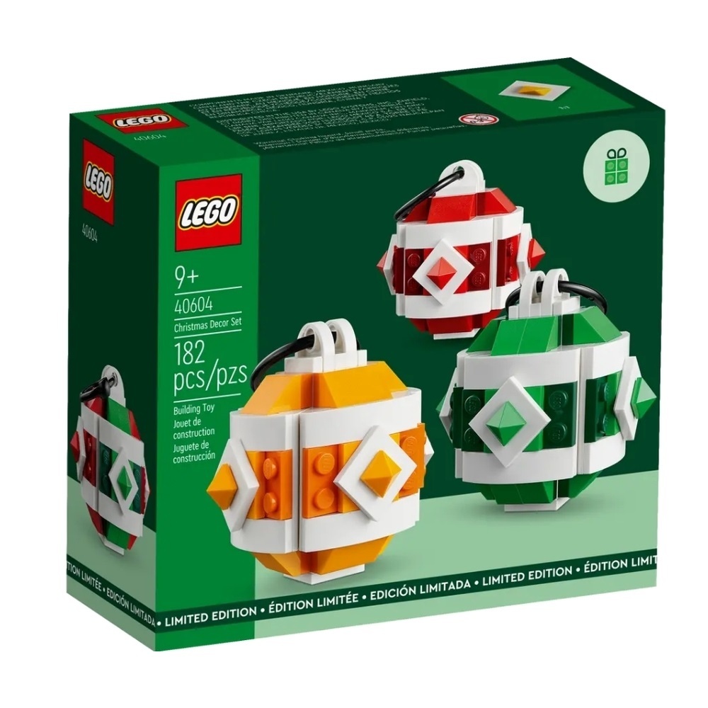 【小人物大世界】LEGO 40604 樂高 耶誕飾品組 Christmas Decor Set