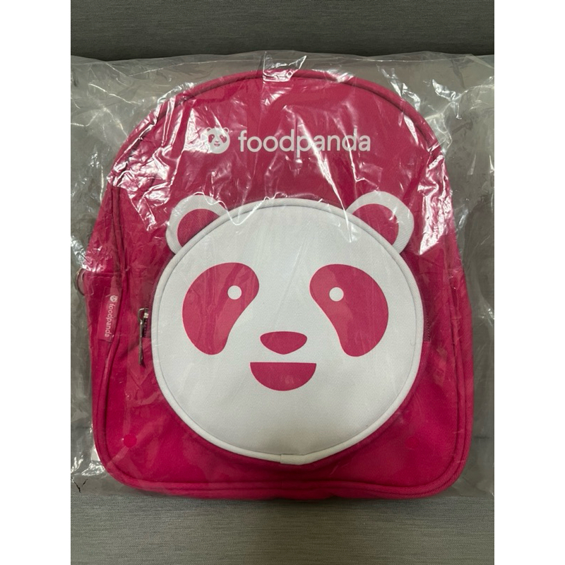 全新🌸官方正版foodpanda熊貓頭後背包