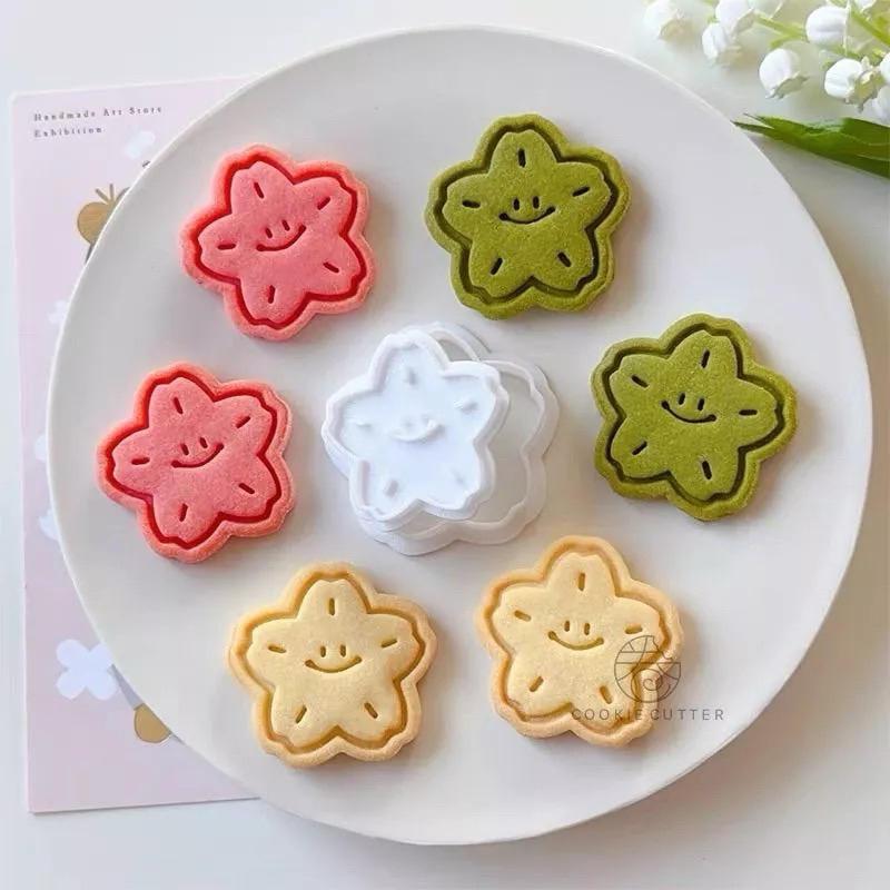 🌷現貨🌷 微笑櫻花餅乾模 造型餅乾模 手工餅乾切模 餅乾壓模 卡通餅乾模 翻糖模具 餅乾模具