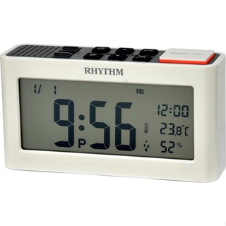 <秀>RHYTHM 日本麗聲數位電子液晶式日期 溫度顯示/座鐘/鬧鐘 LCT101NR03