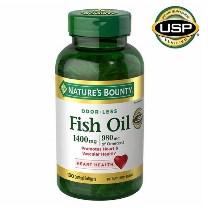 美國（2026/10）自然之寶深海魚油 1400毫克130顆Nature's Bounty Fish Oil