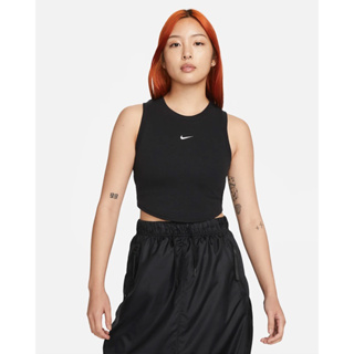 👟【ELO 】NIKE ESSENTIAL RIB CROP TANK 背心 黑色 短版 女款 FB8280-010