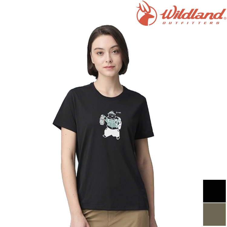 荒野 Wildland 中性款 Wildland探險熊機能T-直筒 / 排汗圓領短袖 0B21603