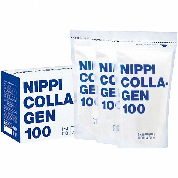 【日系報馬仔】NIPPI 膠原蛋白粉100(附5g湯匙)110gx3袋 空運禁送 DS019620