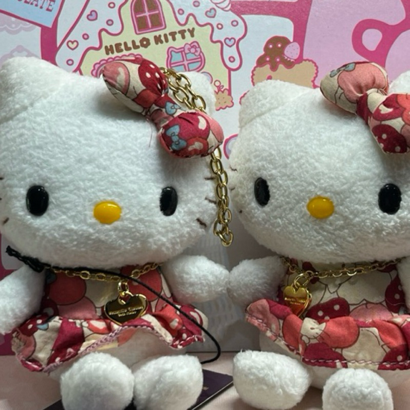 日本帶回來的Hello Kitty和日本知名的皮包品牌Samantha聯名款娃娃有透明盒無盒價錢不一樣吊飾娃娃
