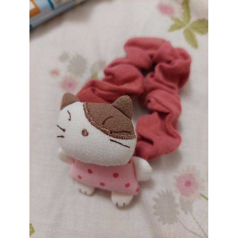 kiro貓 日本卡拉貓 棉布 髮圈 大腸圈 髮飾 兒童