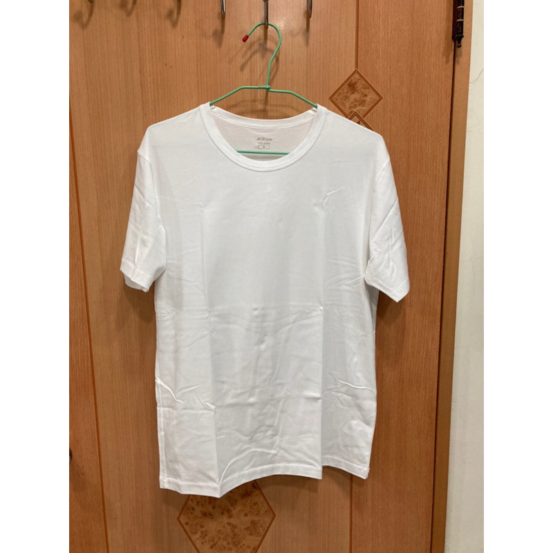 Uniqlo Airism 棉質 圓領T恤 短袖上衣 白色 M號 優衣庫 454315