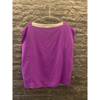 Calvin Klein 36號紫色造型上衣