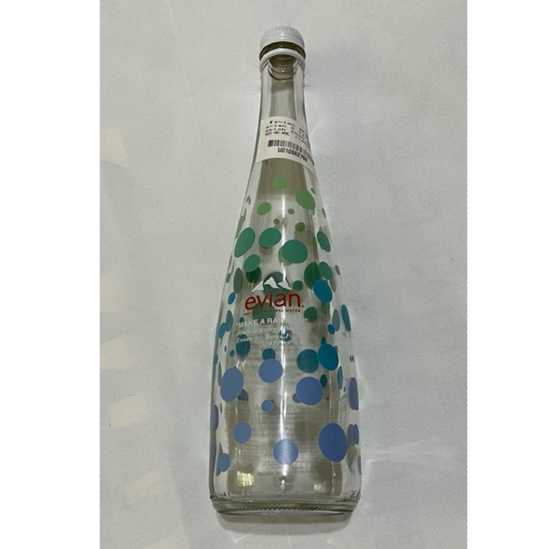 Evian 依雲 Evian x Virgil abloh 2020 限量紀念瓶 750ml 空瓶 玻璃瓶 收藏品 花瓶