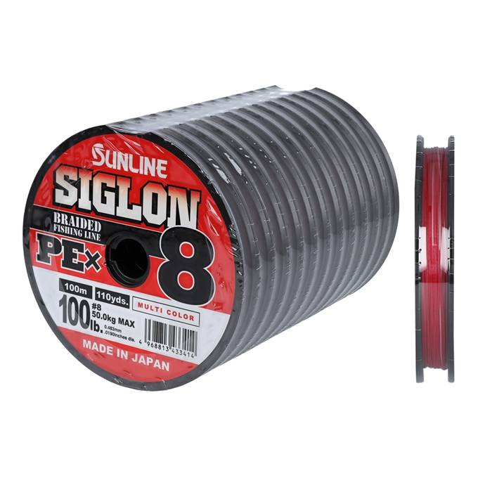 🔥【台南平昇釣具】🔥 SUNLINE SIGLON PE X8 100M 連結 五彩 墨綠 PE線 布線 8股編12連結