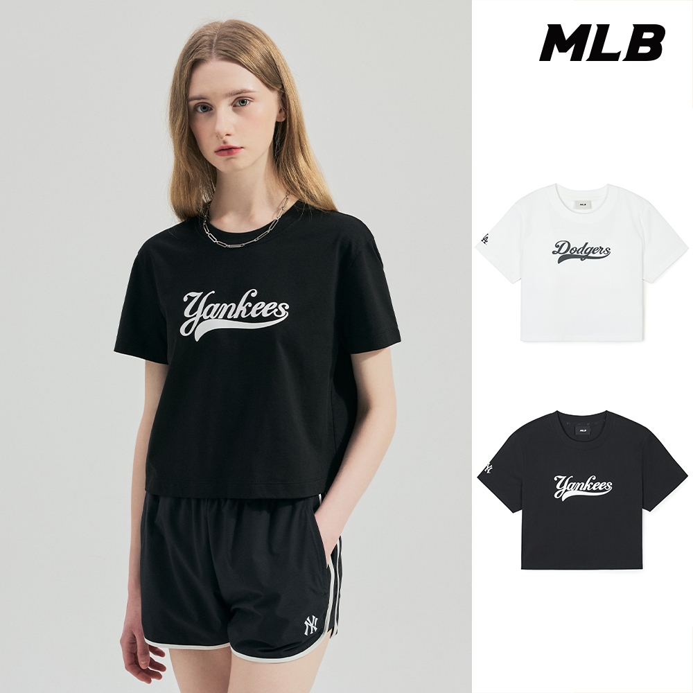 MLB 女版短袖T恤 Varsity系列 道奇/洋基隊 (3FTSV1243-兩款任選)【官方旗艦店】