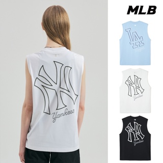 MLB 男女款 背後大Logo涼感背心 道奇/洋基隊 (3ATKB0343-三款任選)【官方旗艦店】