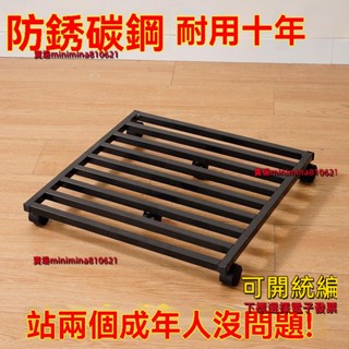 熱銷移動託盤萬向輪花盆方形小推車不銹鋼花架子可移動底座花架帶輪💕好用