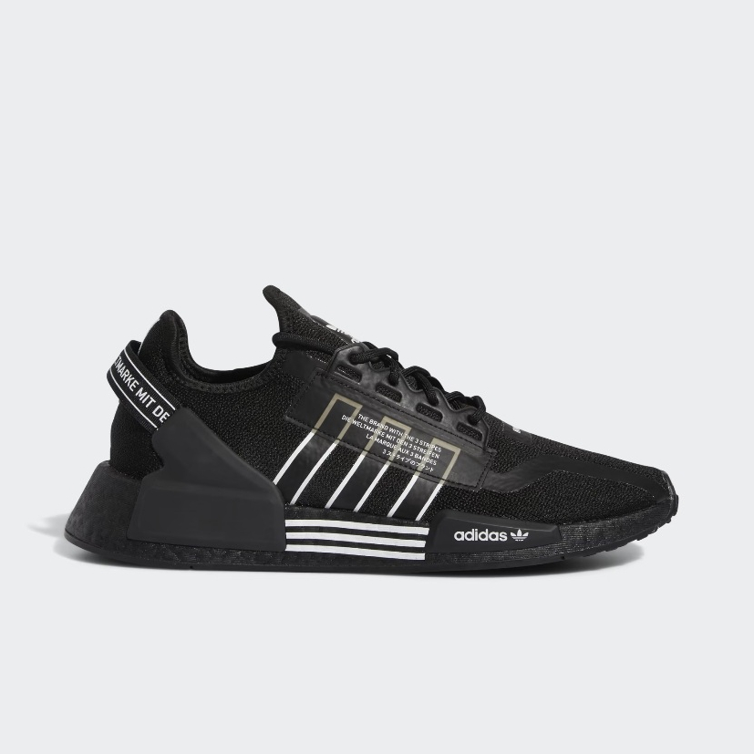 [現貨US13] Adidas NMD R1 V2 黑白 條紋 BOOST 針織 休閒鞋 大尺碼 GZ1998