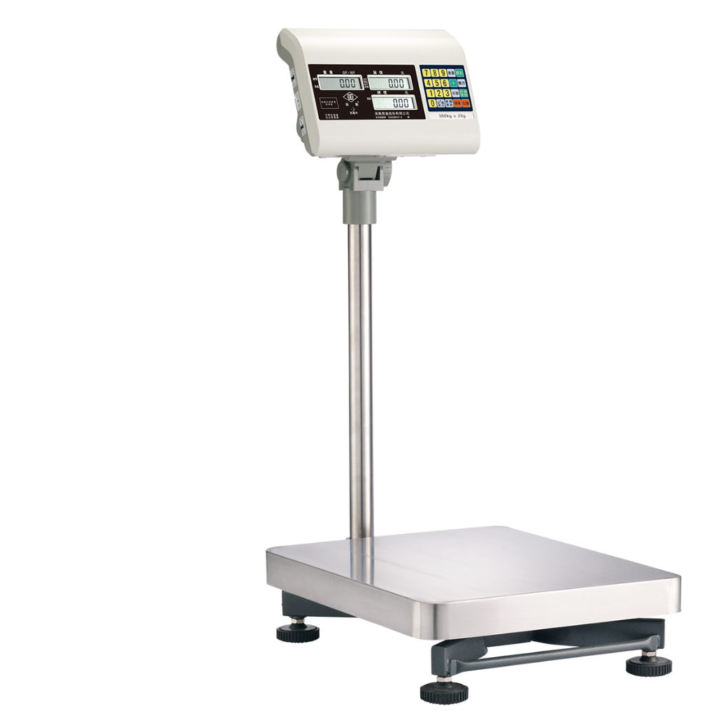 英展FAP3-150計價台秤 秤量150kg 秤盤尺寸	420(W) x 520(D)mm