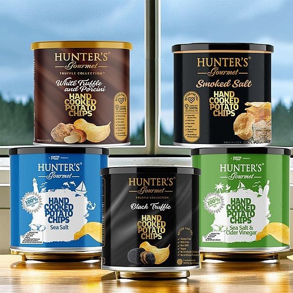 Hunter's Gourmet 亨特 手工洋芋片(40g) 黑松露／海鹽／醋味 款式可選【小三美日】DS016399