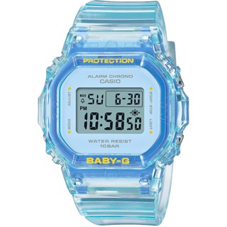 CASIO 卡西歐 BABY-G 夏季透明方形女錶電子錶 BGD-565SJ-2