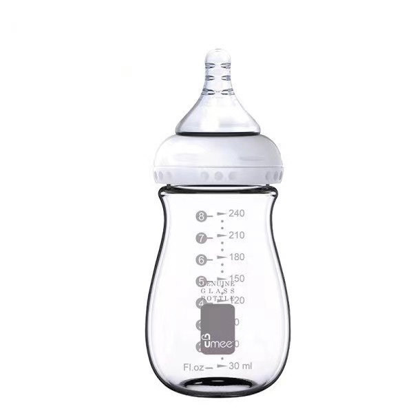荷蘭Umee奶瓶 Utouch Ultra 寬口 防脹氣玻璃 奶瓶 寬口徑 240ml
