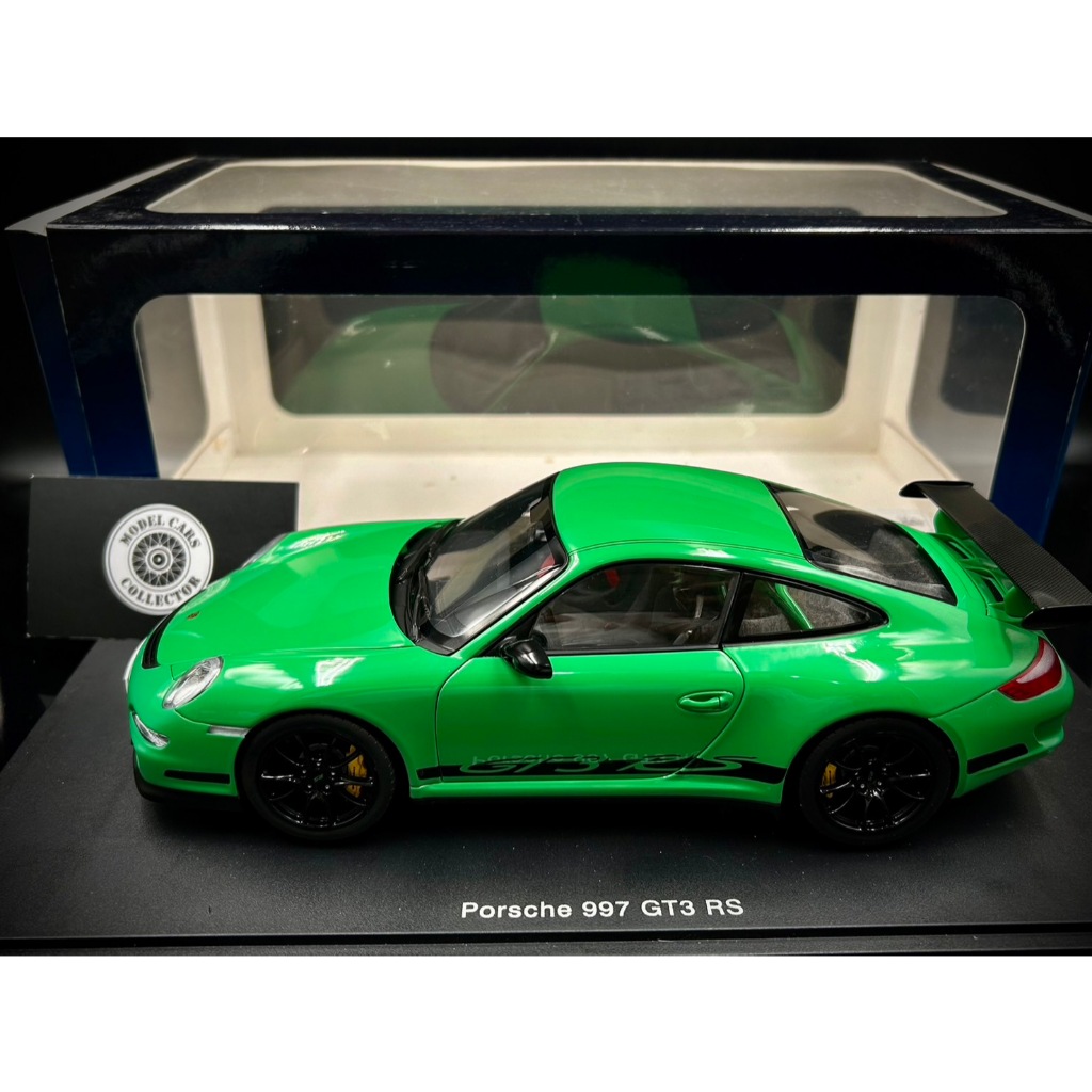 【收藏模人】Autoart Porsche 911 997.1 GT3 RS 蜥蜴綠 1:18 /18 77992