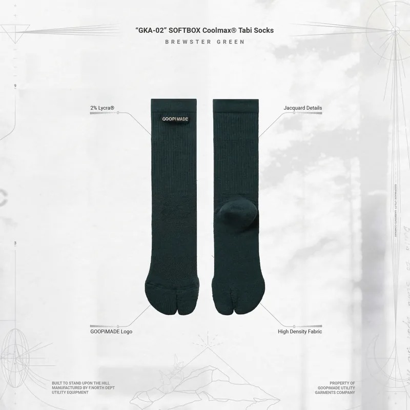 [GOOPiMADE] “GKA-02” SOFTBOX Coolmax® Tabi Socks