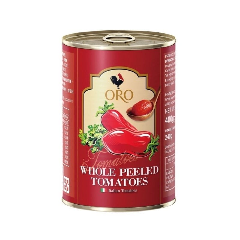 義大利ORO拿坡里番茄罐頭(整顆)【PC5】