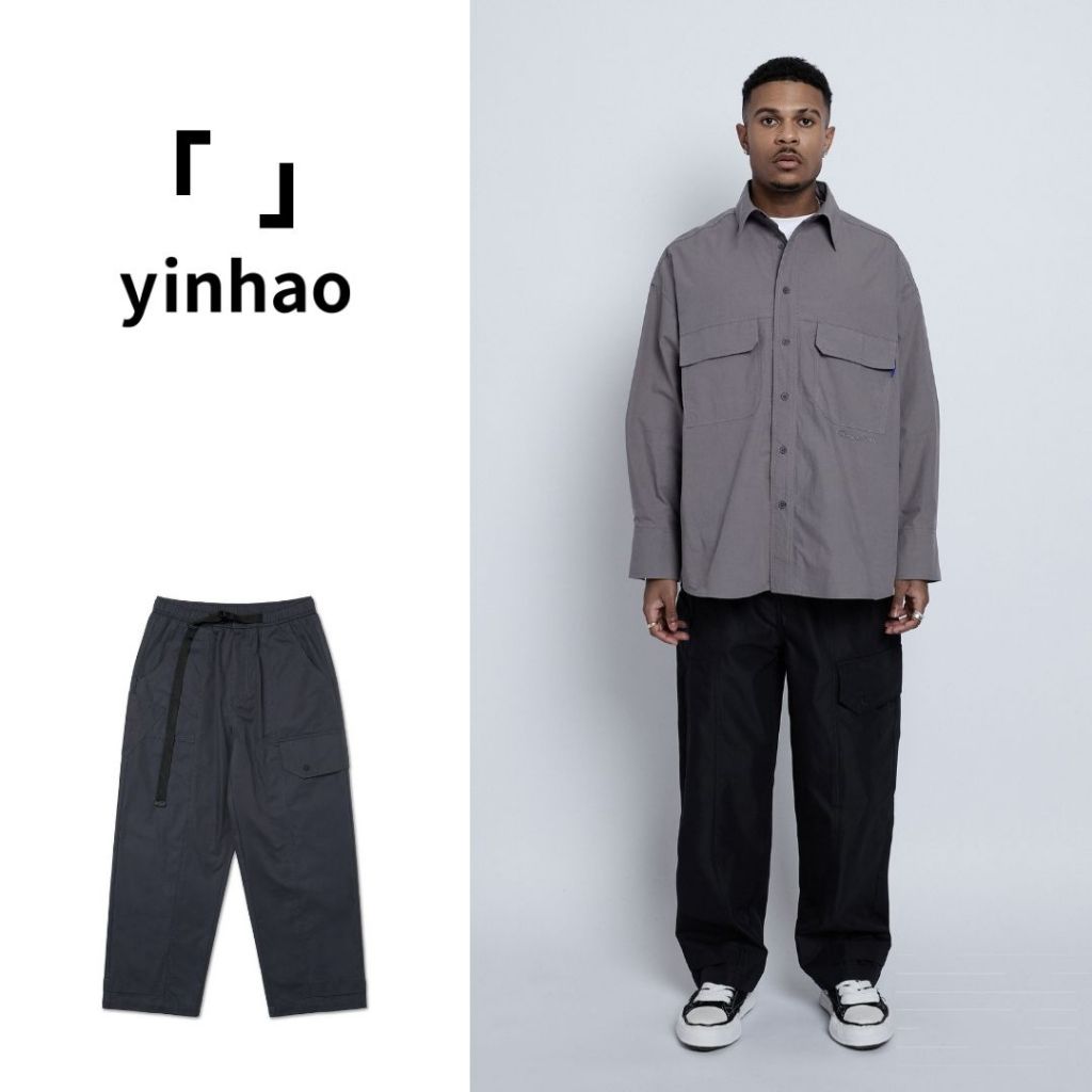 【yinhao】BLACK LABEL ｜Multi Pocket Pants