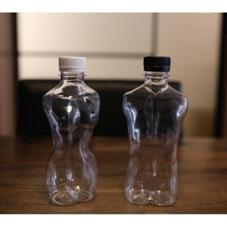《全新現貨》透明瓶罐 飲料罐 猛男 俏妞 造型罐 330ml