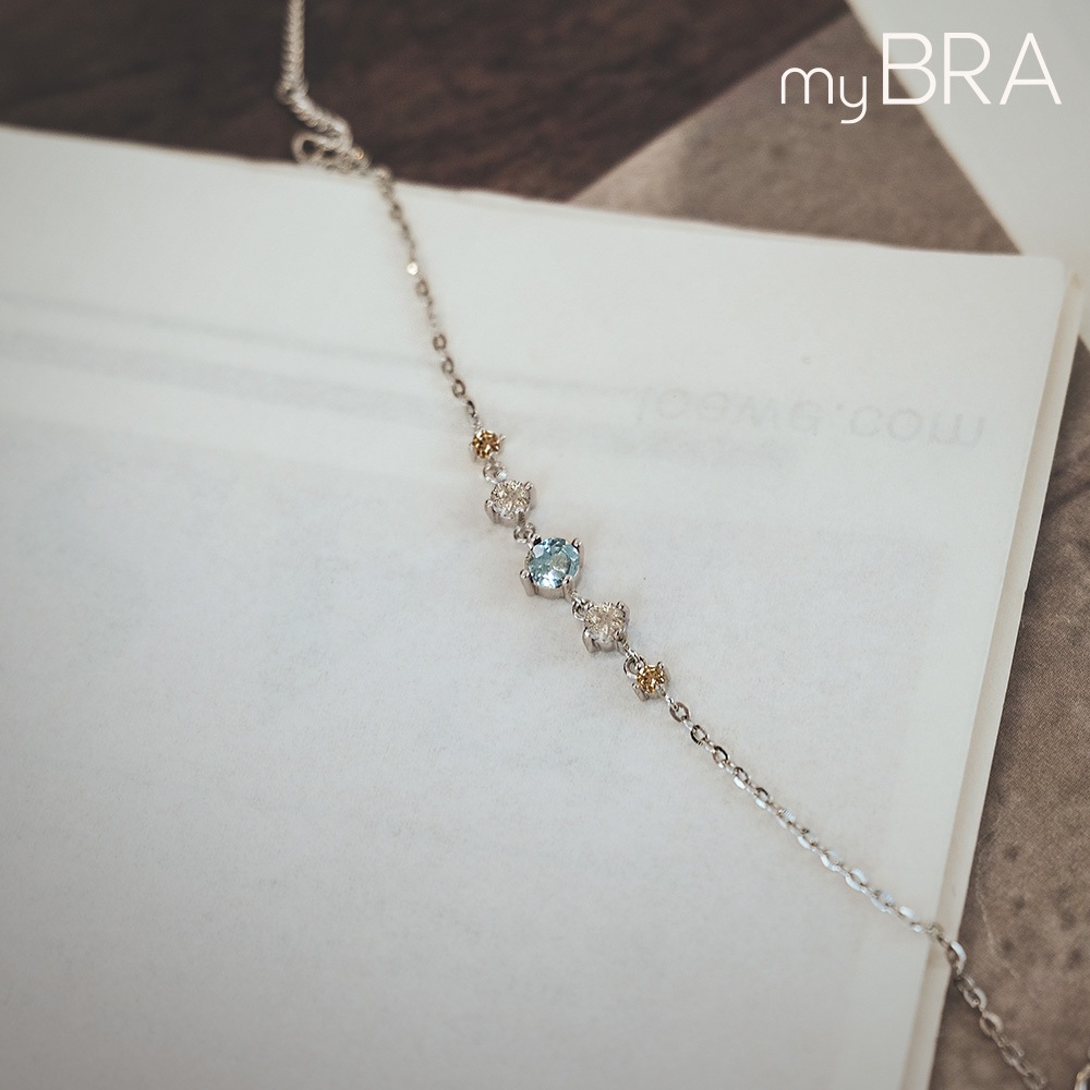 【myBRA】美背輕輕 輕奢質感天然石純銀手鍊