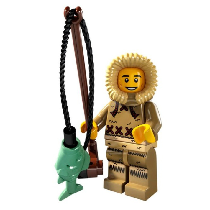 樂高 8805 人偶 第5代 4號 冰上釣者｜LEGO 8805 Minifigure #4 Ice Fisherman