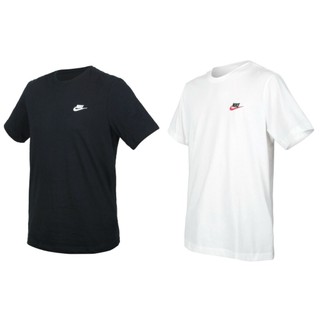 NIKE AS M NSW CLUB TEE 男生 黑色 白色 短袖 T恤 純棉 上衣 AR4999-013 100
