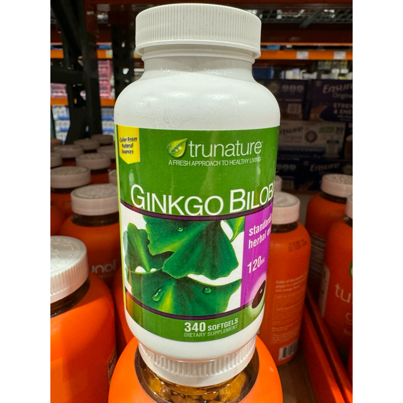 現貨不用等Trunature 銀杏 大包裝 340顆 Ginkgo Bilob 120mg 效期2026/12 維生素