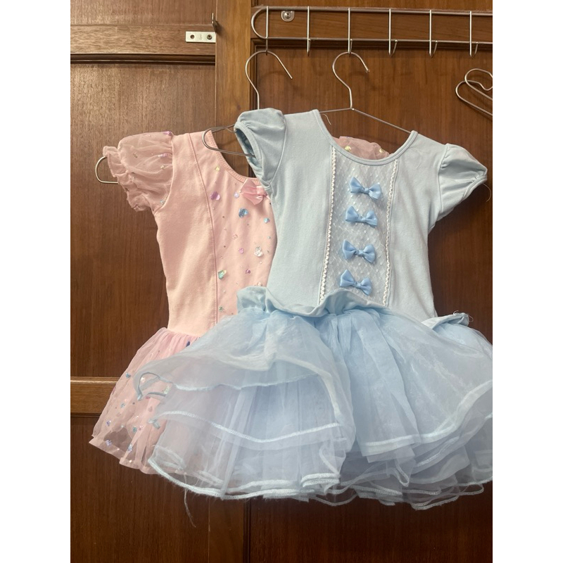 兒童芭蕾舞衣，二手保存良好，藍色110公分，粉色120公分